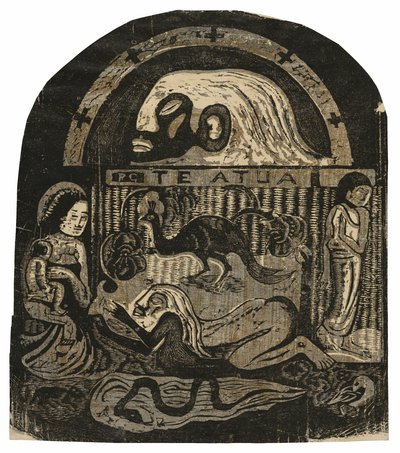 Te atua (Le Dieu), de la suite de gravures sur bois tardives - Paul Gauguin