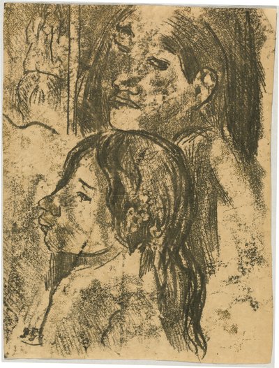 Deux Marquisiens [recto] - Paul Gauguin