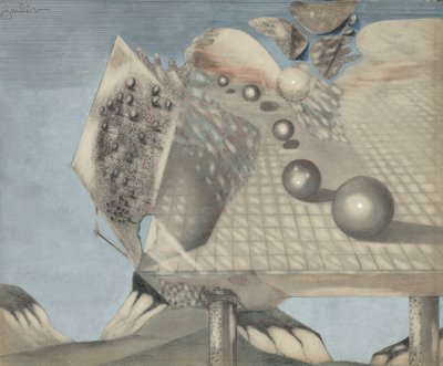 Composition avec sphères, carrés, piliers, etc. - Paul Gaulois