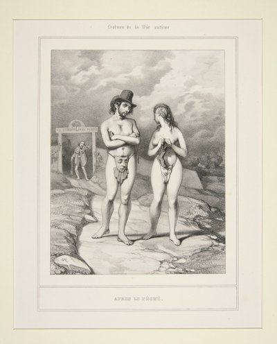 Après le Péché - Paul Gavarni