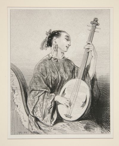 Chanteuse chinoise - Paul Gavarni