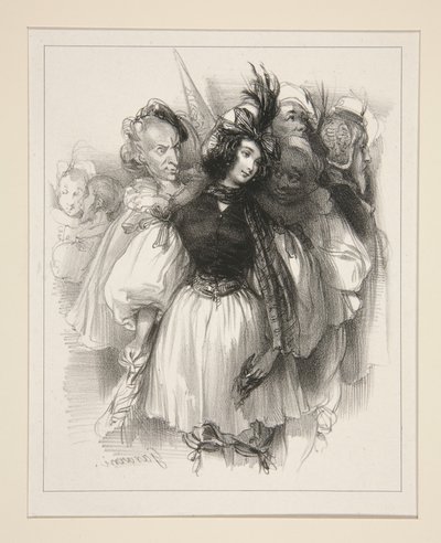Le Bal masqué - Paul Gavarni