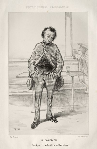 Le Comédien - Paul Gavarni