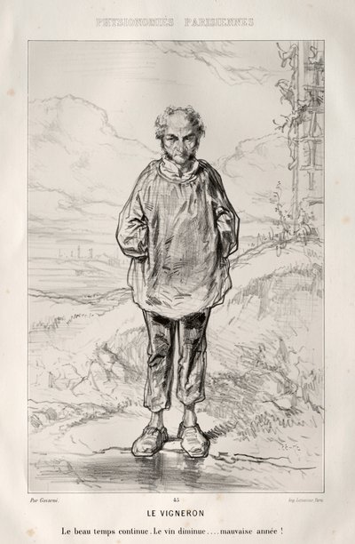 Le Vigneron - Paul Gavarni