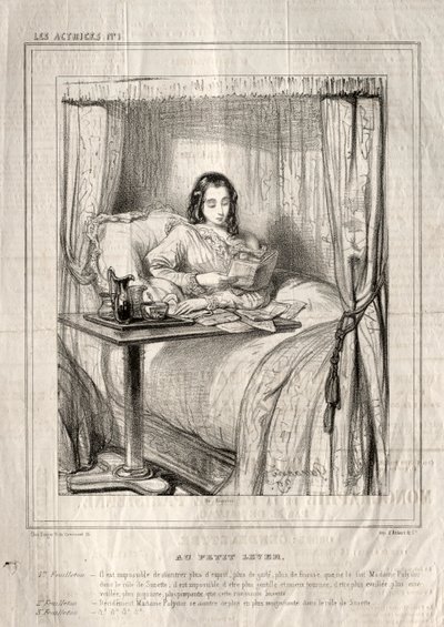 Les Actrices : Au petit lever..., 1843 - Paul Gavarni