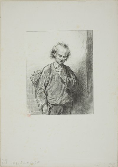 Masques et visages : Brandy - un homme plus du brandy fait un sauvage, et du brandy plus des sauvages fait du bétail - Paul Gavarni
