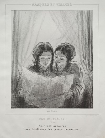 Masques et Visages - Paul Gavarni