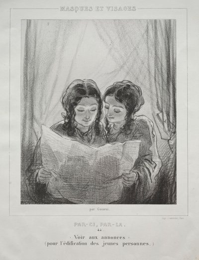 Masques et Visages - Paul Gavarni