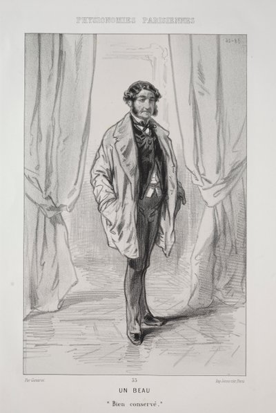 Un Beau - Paul Gavarni
