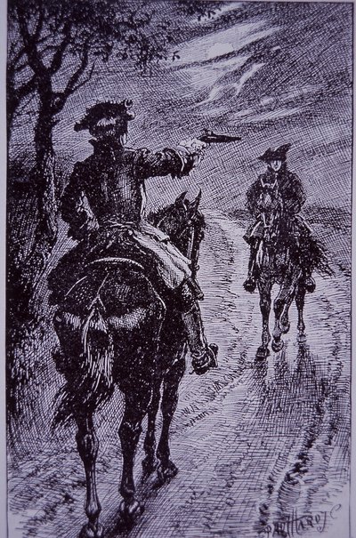 Dick Turpin rencontrant le bandit de grand chemin Tom King - Paul Hardy
