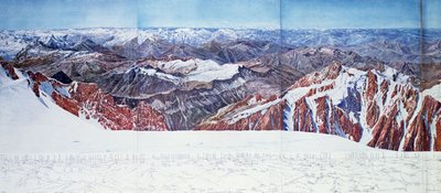 Vue panoramique du sommet du Pelvoux dans le Massif des Écrins, Alpes françaises - Paul Helbronner