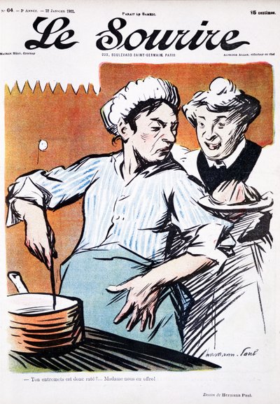 Deux cuisinières au fourneau - Paul Hermann