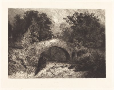 Un pont en Auvergne - Paul Huet