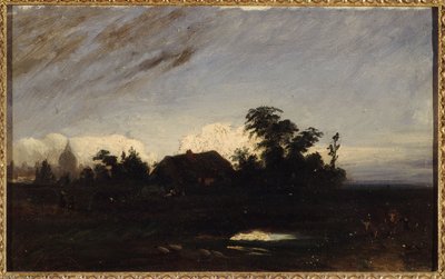 Un étang près de La Glacière, au crépuscule - Paul Huet