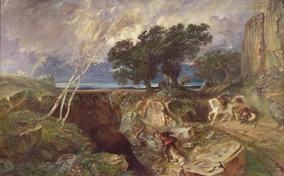 Le Golfe, paysage - Paul Huet