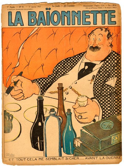 Couverture de La Baionnette, Satirique en couleurs - Paul Iribe