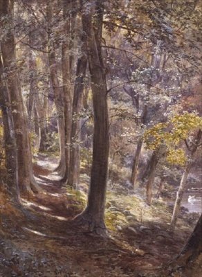 Une clairière boisée - Paul Jacob Naftel