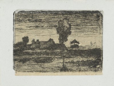 Paysage avec meule de foin - Paul Joseph Constantin Gabriel