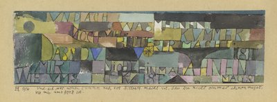 Ah, comme ma peine est encore exacerbée quand tu ne daignes même pas soupçonner les émois de mon cœur - Paul Klee