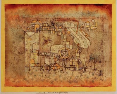 Arrivée du dirigeable - Paul Klee