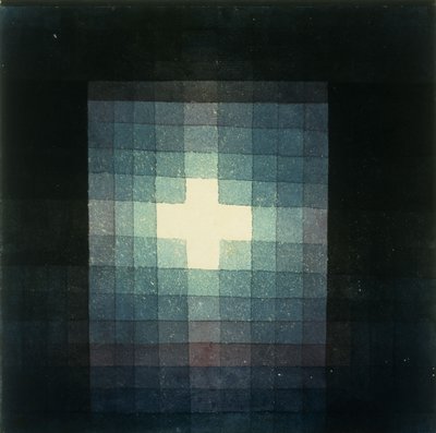 Tombe chrétienne avec croix - Paul Klee