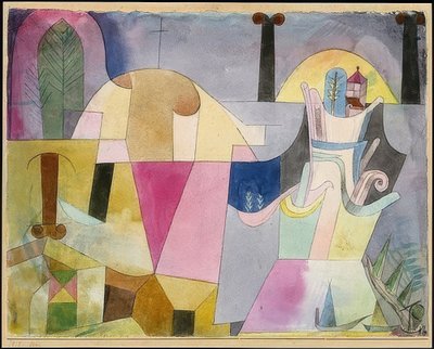 Paysage avec colonnes noires - Paul Klee