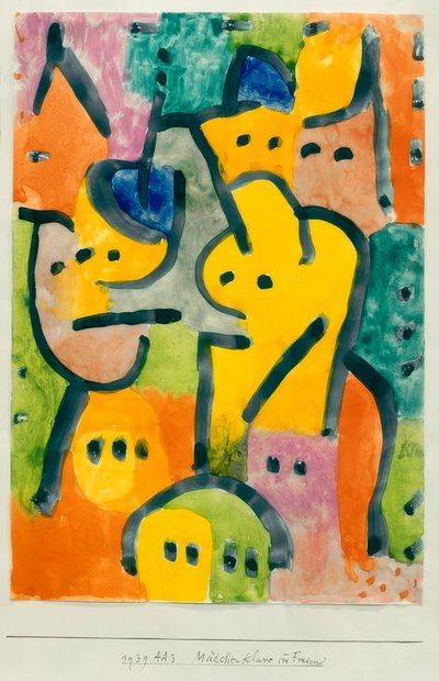 Classe de filles en plein air - Paul Klee