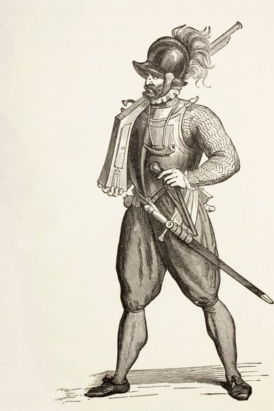 Arquebusier du 16ème siècle. - Paul Lacroix