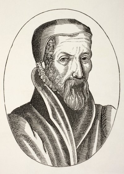 John Knox C. 1510 à 1572. Ecclésiastique écossais, chef de file de la Réforme protestante et fondateur de la confession presbytérienne. - Paul Lacroix