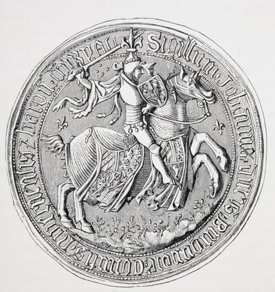 Sceau de Jean Ier, duc de Bourgogne, comte de Nevers et baron de Donzy 1371 - 1419. - Paul Lacroix