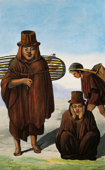 Vendeur de volaille, mendiant et ouvrier, Colombie, gravure de Paul Legrand d