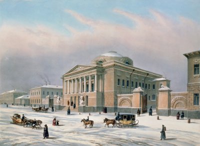 La Maison du Conseil Tutélaire à Moscou, imprimée par Louis-Pierre-Alphonse Bichebois (1801-50), années 1840 - Paul Marie Roussel