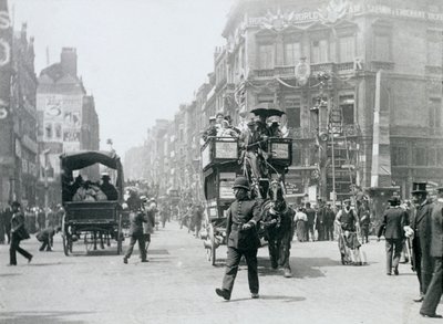 Ludgate Circus, Londres, préparé pour le jubilé de diamant de la reine Victoria - Paul Martin