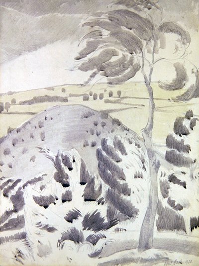 Colline et arbre - Paul Nash