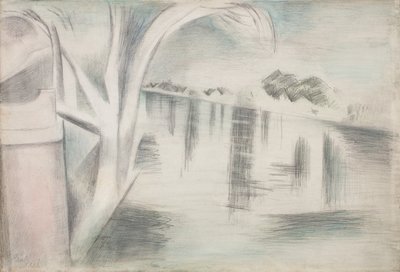 Rivière et arbres - Paul Nash