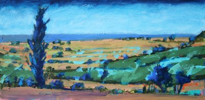 Côte du Devon, 2021 (acrylique sur panneau) - Paul Powis