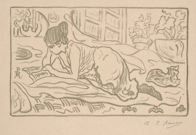 Le Lecteur allongé - Paul Elie Ranson