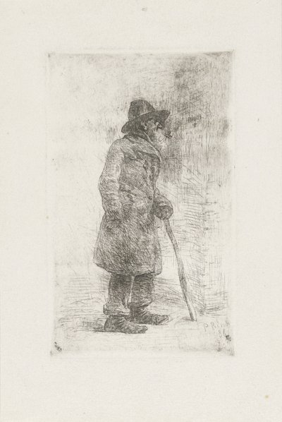 Homme debout avec une pipe - Paul Rink
