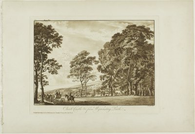 Château de Chirk et c. depuis le parc de Wynnstay - Paul Sandby