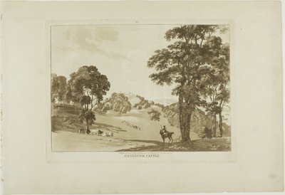 Château de Denefawr, planche onze de Douze vues du Pays de Galles - Paul Sandby