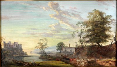 Paysage avec château sur une baie, vers 1769-1795 - Paul Sandby