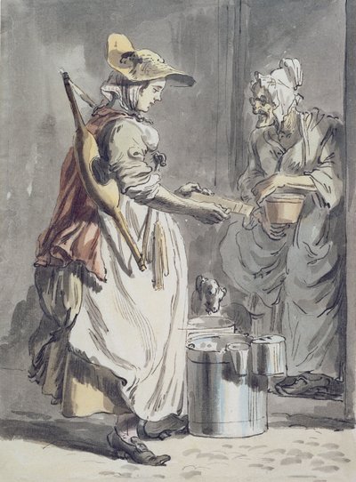 Les cris de Londres : Une laitière, vers 1759 - Paul Sandby