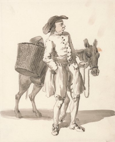 Les cris de Londres : Garçon avec un âne - Paul Sandby