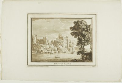 Château de Pembroke, de Douze vues en aquatinte d