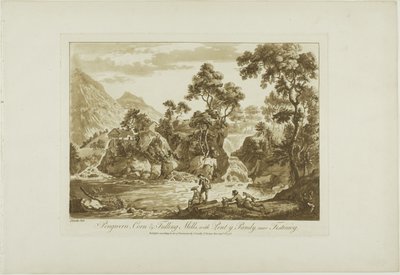 Moulins à maïs et à foulon de Pengnern, avec Pont y Pandy, près de Festiniog - Paul Sandby
