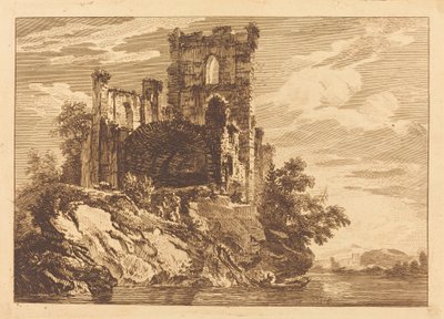 Ruines au bord d