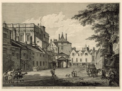 Scotland Yard avec une partie de la Banqueting House - Paul Sandby