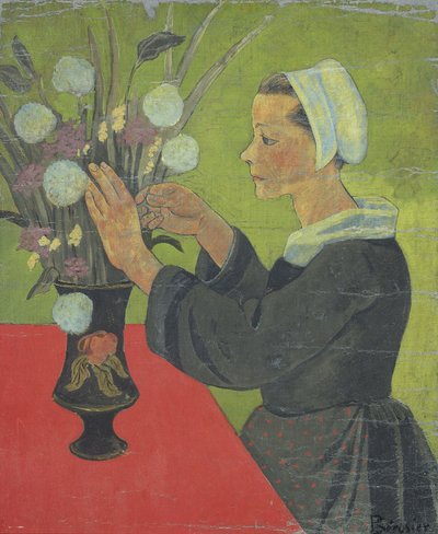 Bretonne au bouquet (Huelgoat) - Paul Sérusier