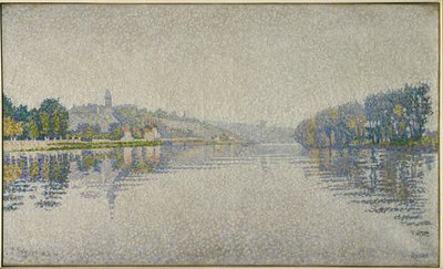 Bords de riviere. La Seine a Herblay (painting on canvas) - Paul Signac