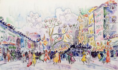 Le carnaval de Nice - Paul Signac